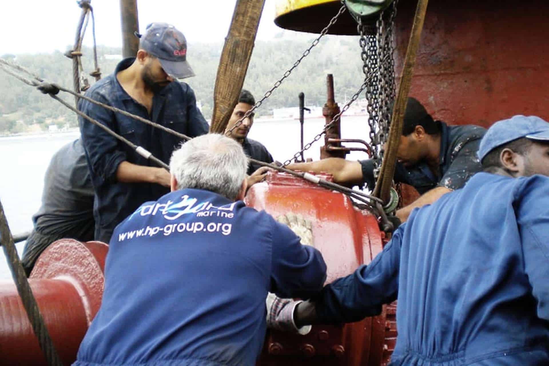 PartYard technicians completing an onboard repair