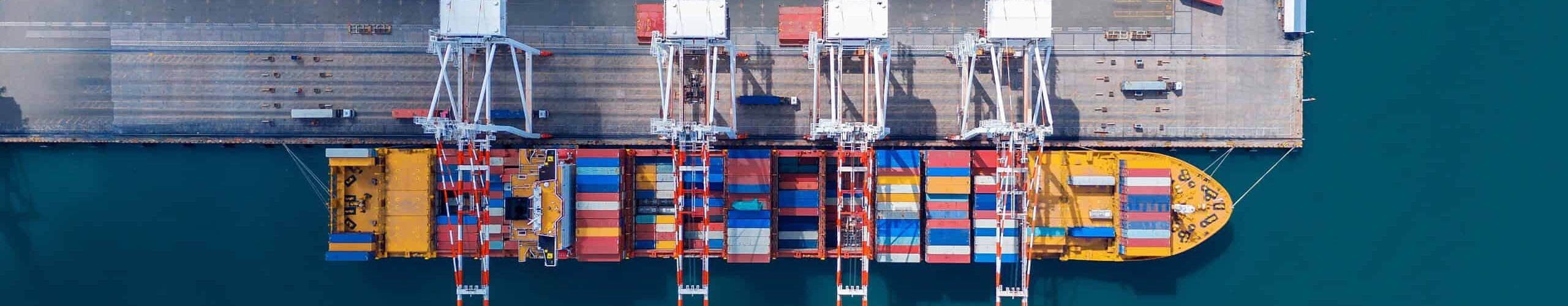 Crane Loading Cargo Container marine services worldwide