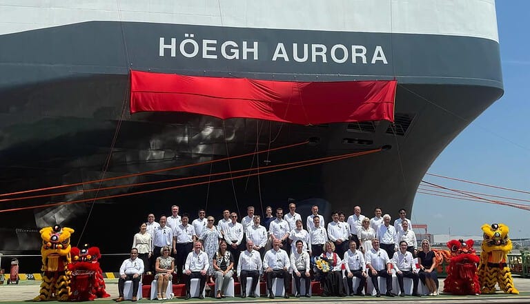 Höegh Autoliners Launches First Aurora Class PCTC, Pioneering Sustainable Shipping