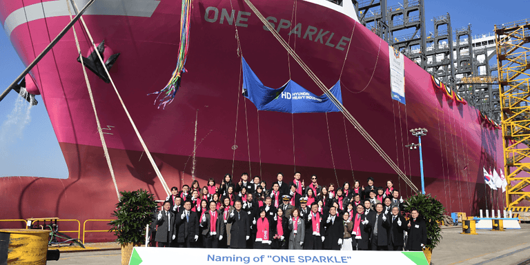 Ocean Network Express Christens First Owned and Operated Newbuilding Vessel
